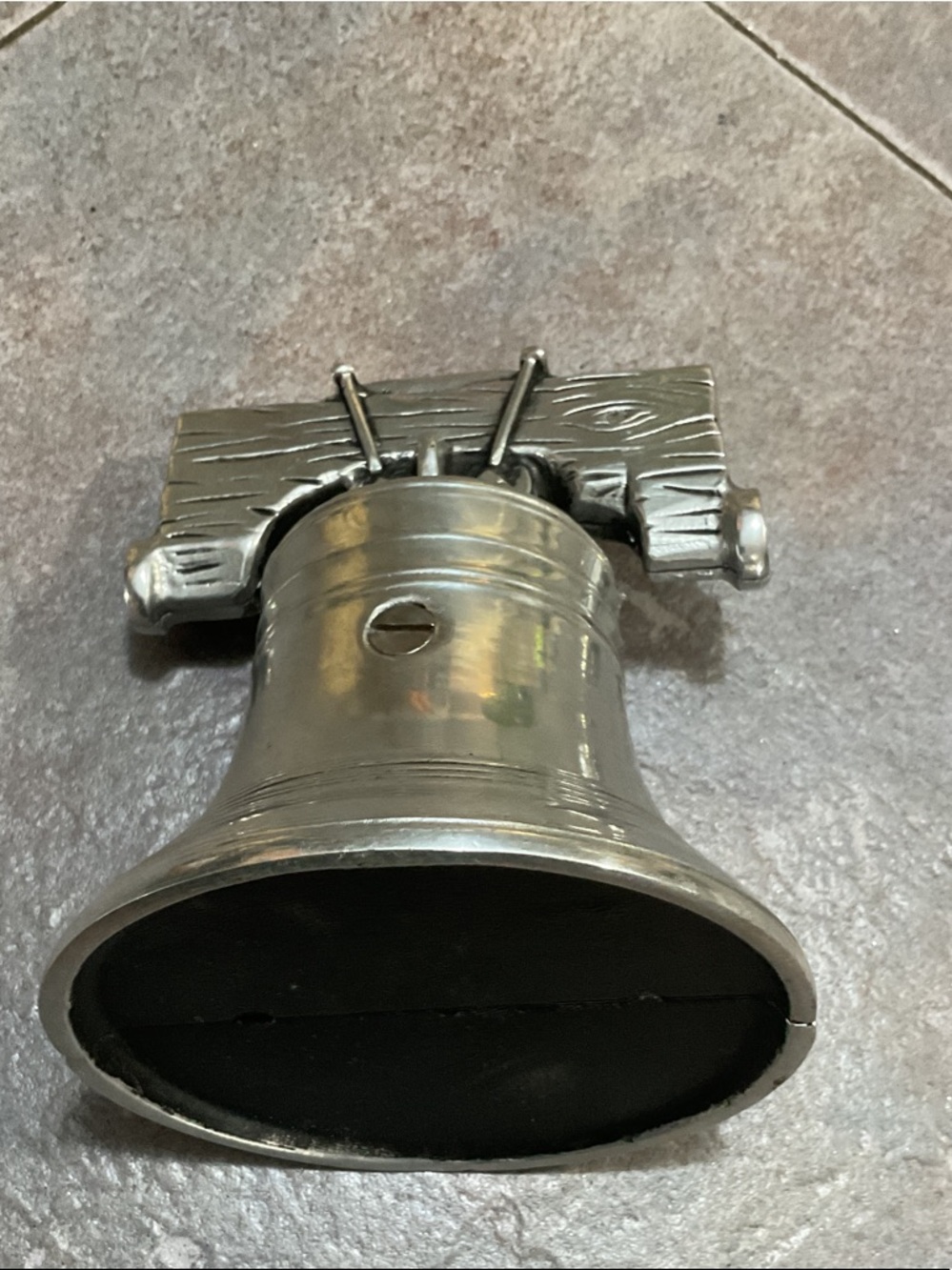 Bicentennial Decorative Liberty Bell - Silver Finish - Picture 5 of 6